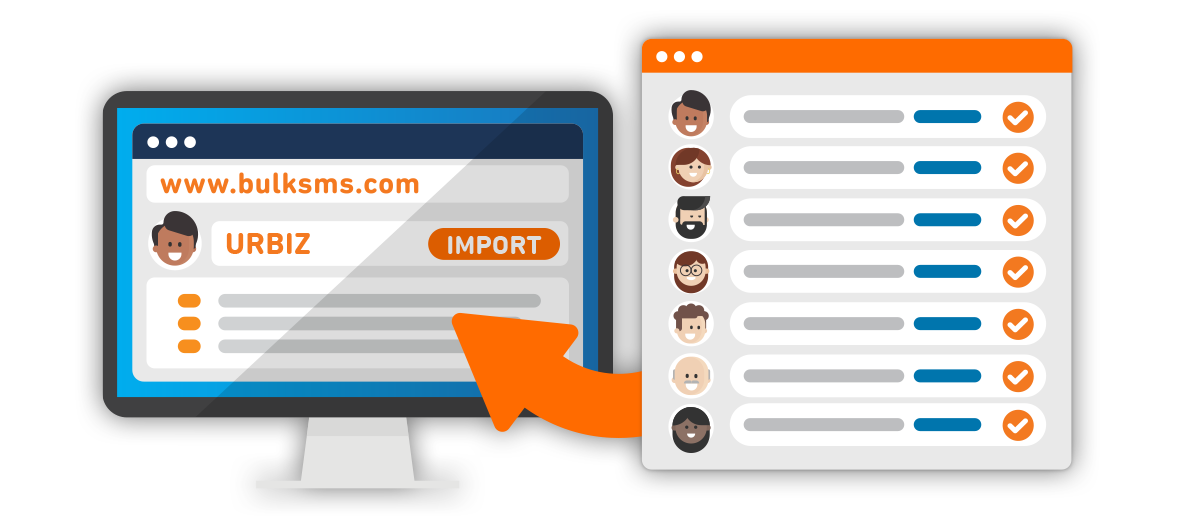 How to import a group of contacts to the Web App