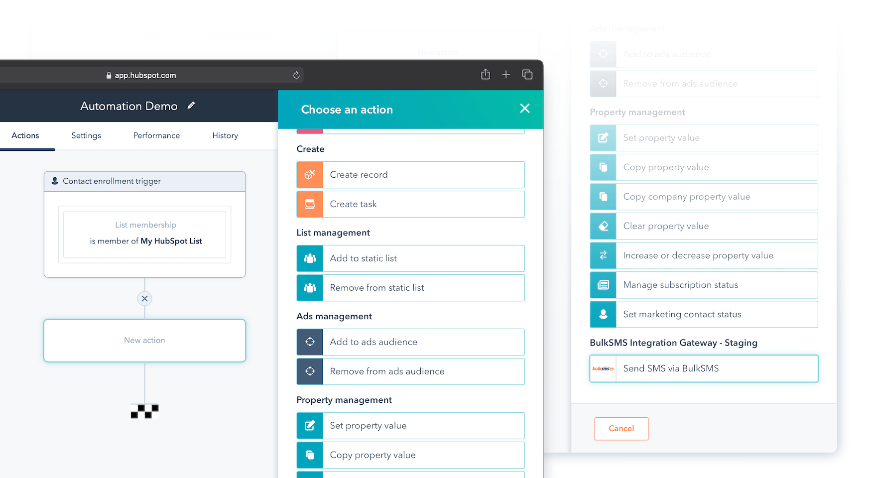 Hubspot SMS Integration